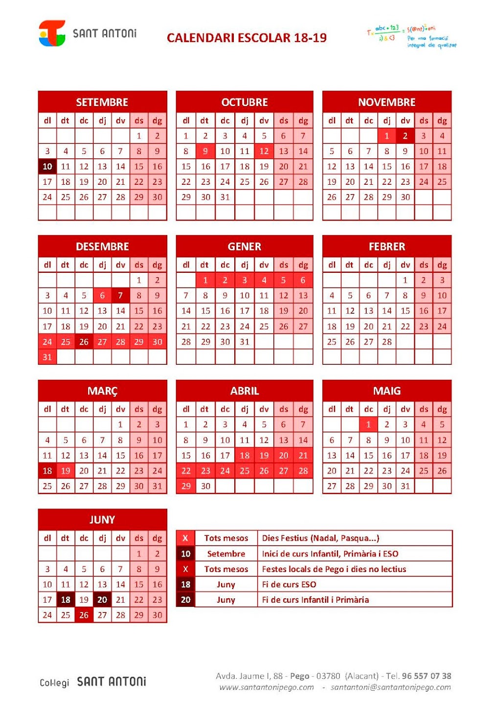 Calendari 18-19